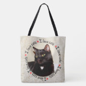 I Liebe Katzen Tasche (Rückseite)