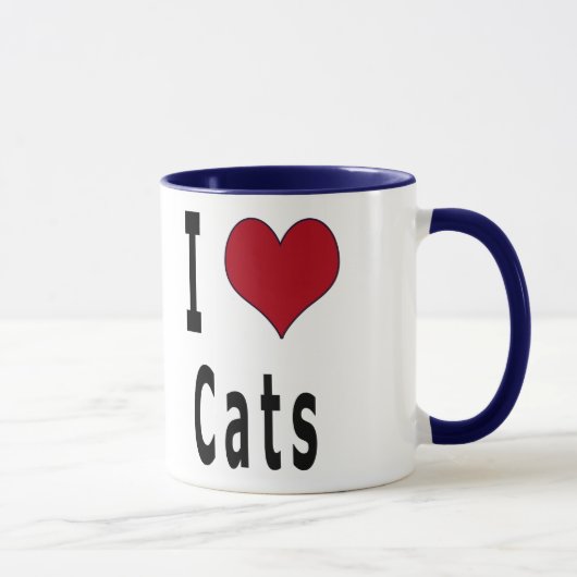 I Liebe-Katzen Tasse (Rechts)