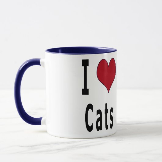I Liebe-Katzen Tasse (Links)