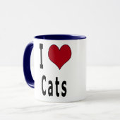 I Liebe-Katzen Tasse (Vorderseite Links)