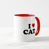 I Liebe Katzen Tasse (VorderseiteRechts)