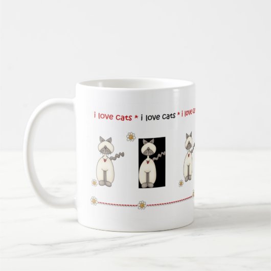 I Liebe-Katzen-Tasse Kaffeetasse (Links)