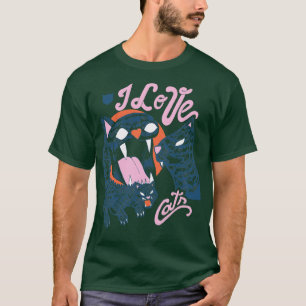 I Liebe Katzen Vintag von Tobe Fonseca T-Shirt