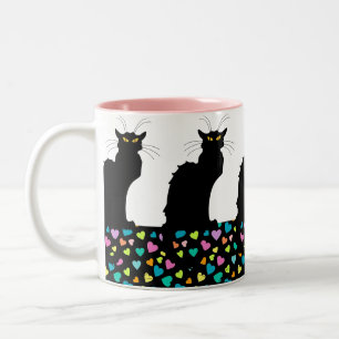 I Liebe-Katzen Zweifarbige Tasse
