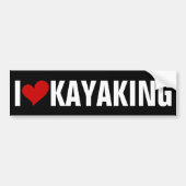 I LIEBE KAYAKING AUTOAUFKLEBER (Vorne)