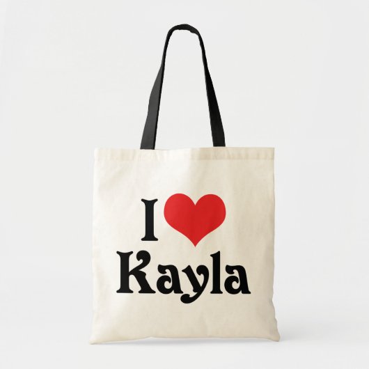 I Liebe Kayla Tragetasche (Vorne)