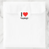 i Liebe Kayleigh Herz-Aufkleber (Tasche)