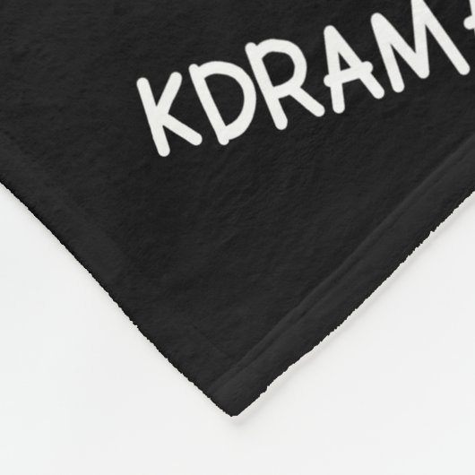 I Liebe Kdramas und KPOP Black Fleece Blanket (Ecke)