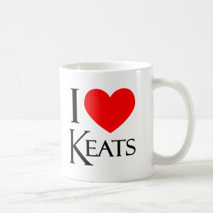 I Liebe Keats Kaffeetasse