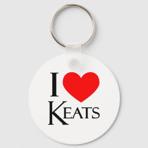 I Liebe Keats Schlüsselanhänger