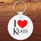 I Liebe Keats Schlüsselanhänger (Vorderseite)