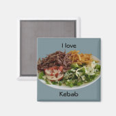 I Liebe Kebab Magnet (Vorderseite/Rückseite)
