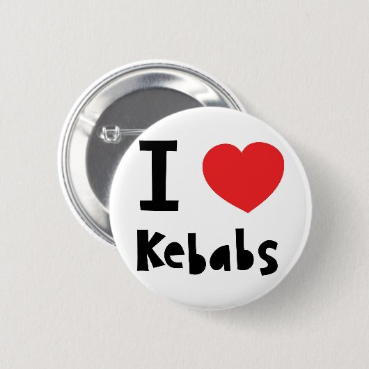 I Liebe Kebabs Button (Vorne & Hinten)