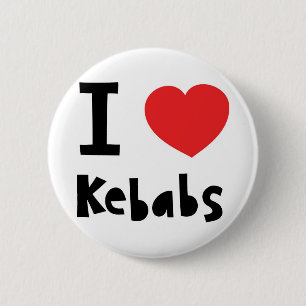 I Liebe Kebabs Button