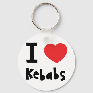 I Liebe Kebabs Schlüsselanhänger