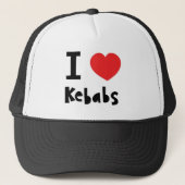I Liebe Kebabs Truckerkappe (Vorderseite)