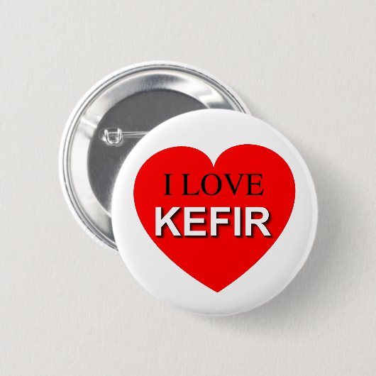 I Liebe Kefir Button (Vorne & Hinten)