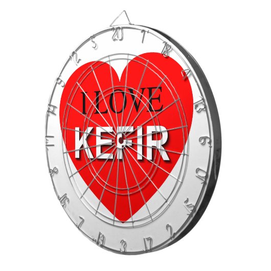 I Liebe Kefir Dartscheibe (Vorderseite rechts)