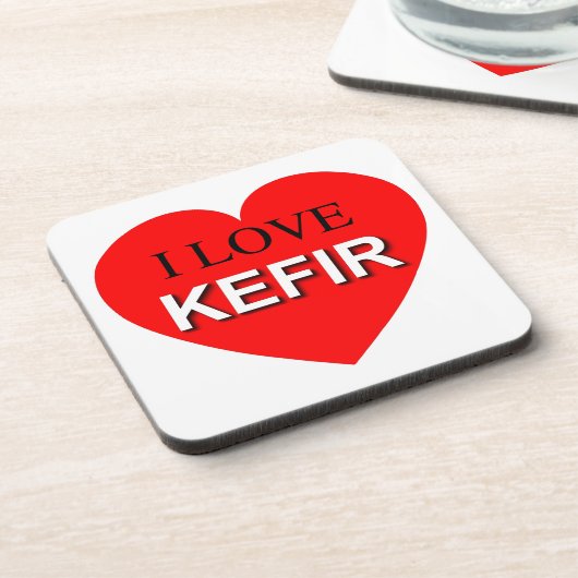 I Liebe Kefir Getränkeuntersetzer (Linke Seite)