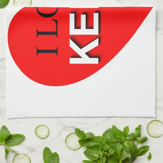 I Liebe Kefir Handtuch (Gefaltet)