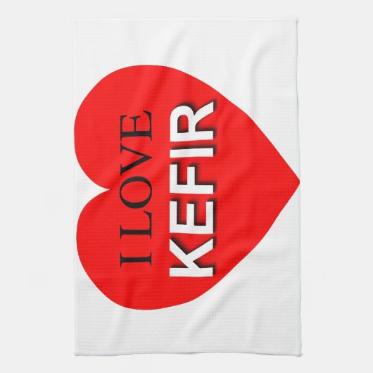 I Liebe Kefir Handtuch (Vertikal)