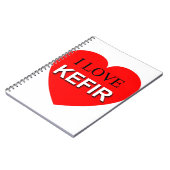 I Liebe Kefir Notizblock (Linke Seite)