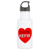 I Liebe Kefir Trinkflasche (Vorderseite)