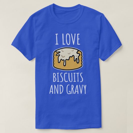 I Liebe Kekse und Gravy T-Shirt (Design vorne)
