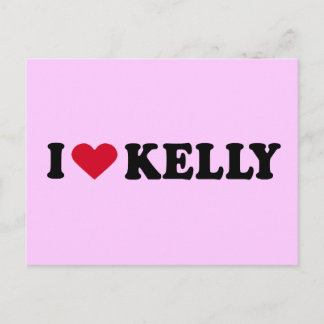 I LIEBE KELLY POSTKARTE