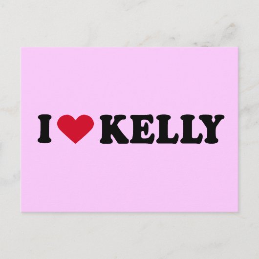 I LIEBE KELLY POSTKARTE (Vorderseite)