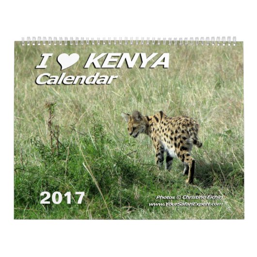I LIEBE-KENIA-Kalender (Zwei-Seite) Kalender (Titelbild)