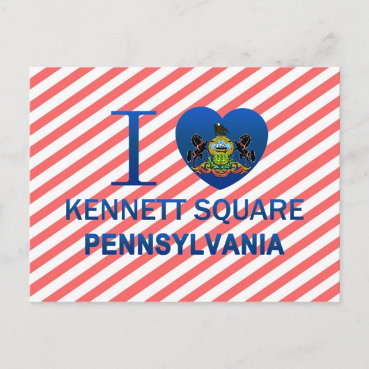 I Liebe Kennett Square, PA Postkarte (Vorderseite)