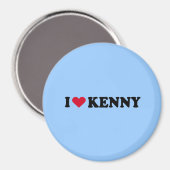 I LIEBE KENNY MAGNET (Vorderseite/Rückseite)