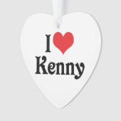I Liebe Kenny Ornament (Vorderseite)