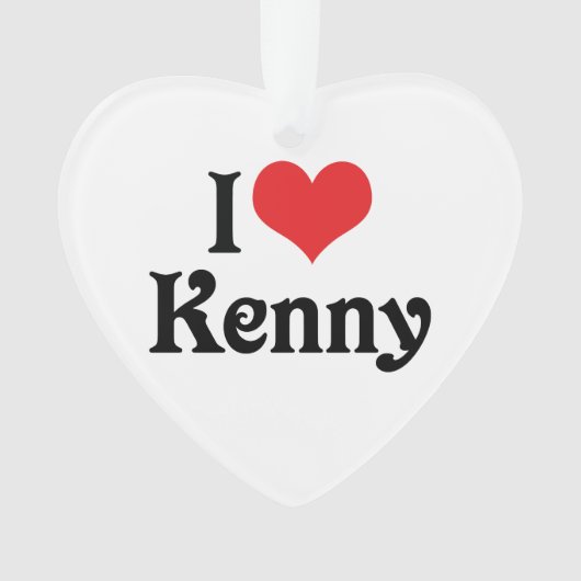 I Liebe Kenny Ornament (Vorderseite)