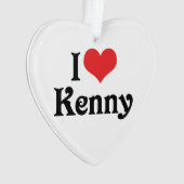 I Liebe Kenny Ornament (Vorderseite)