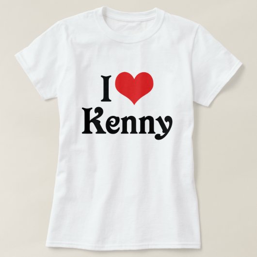 I Liebe Kenny T-Shirt (Design vorne)