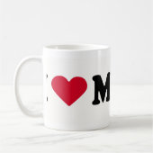 I LIEBE-KENNZEICHEN KAFFEETASSE (Links)
