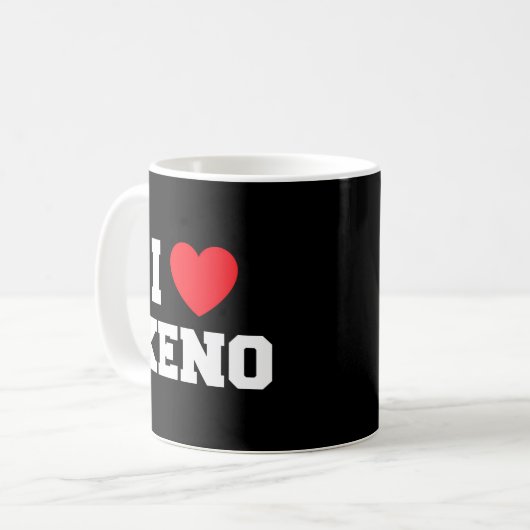 I Liebe Keno Kaffeetasse (Vorderseite Links)
