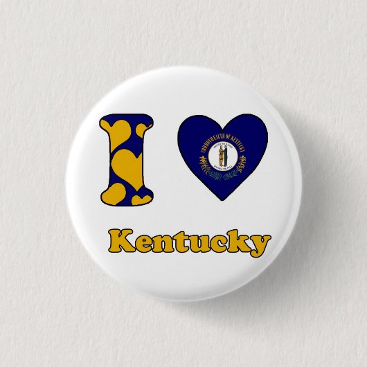 I Liebe Kentucky Button (Vorderseite)