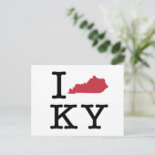 I Liebe Kentucky Postkarte (Stehend Vorderseite)
