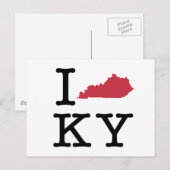 I Liebe Kentucky Postkarte (Vorne/Hinten)