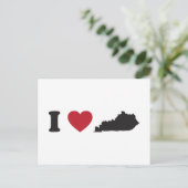 I Liebe Kentucky Postkarte (Stehend Vorderseite)