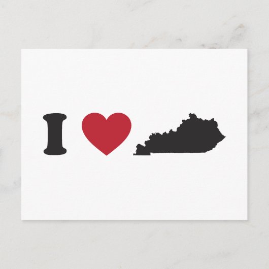 I Liebe Kentucky Postkarte (Vorderseite)