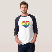 I Liebe Kentucky Rainbow Heart T-Shirt (Vorne ganz)