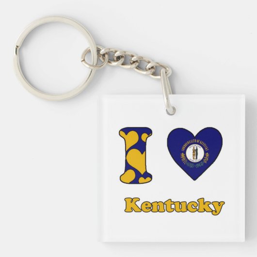I Liebe Kentucky Schlüsselanhänger (Vorderseite)