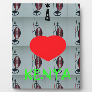 I Liebe Kenya Art Print Fotoplatte