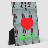 I Liebe Kenya Art Print Fotoplatte (Seite)