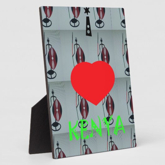 I Liebe Kenya Art Print Fotoplatte (Seite)