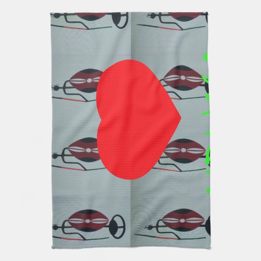 I Liebe Kenya Art Print Geschirrtuch (Vertikal)